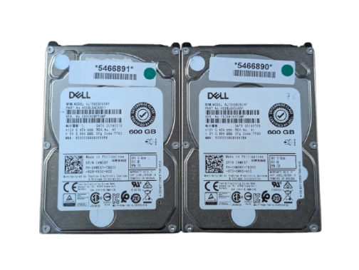 LOT OF 2 Dell 600GB 4WX8Y 2.5" SAS Server Hard Drive AL15SEB060NY