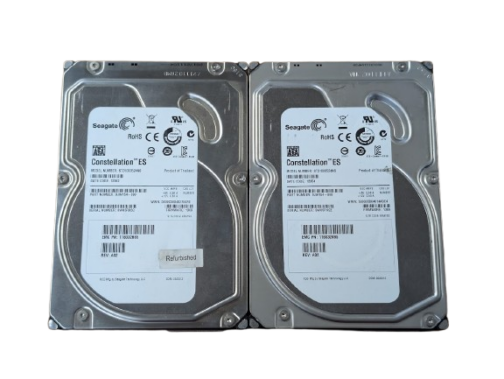 LOT OF 2 Seagate 1TB 3.5" SATA Hard Drive ST31000524NS