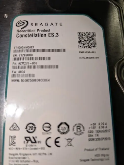 Seagate 4TB 9ZM270-006 SAS Server 3.5" Hard Drive ST4000NM0023 - Image 2