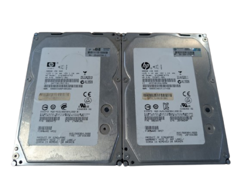 LOT OF 2 HP 300GB 15K SAS Server 3.5" Hard Disk Drive EF0300FATFD | 533871-001