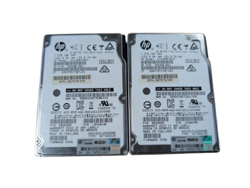 LOT OF 2 HP 1.2TB SAS Server Hard Drive 2.5" EG1200FDNJT | 726480-001