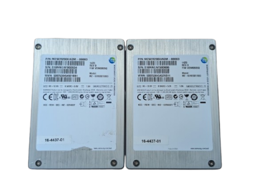 LOT OF 2 Samsung 200GB 2.5" SAS Server Solid State Drive | MZ6ER200HAGM