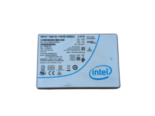 Intel DC P4510 Series 2TB NVMe PCIe U.2 SSD 2.5" SSDPE2KX020T8