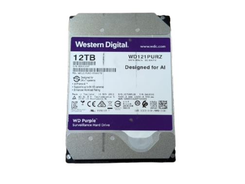 Western Digital 12TB WD Purple 3.5" SATA Surveillance Hard Drive WD121PURZ