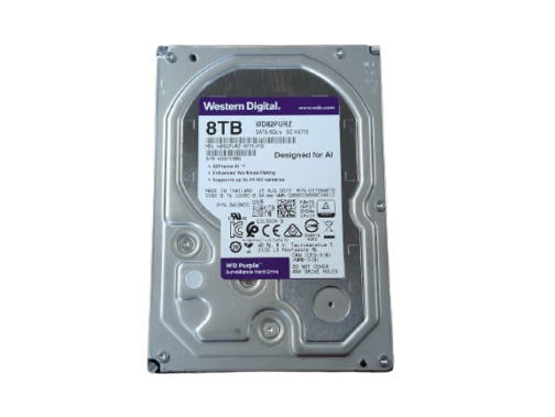 WD Purple 8TB WD82PURZ SATA 6Gb/s 3.5" Hard Disk Drive Surveillance