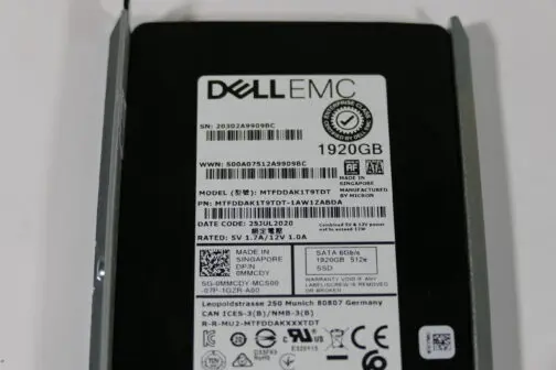 Dell 1.92TB MMCDY SATA 2.5" 6Gb/s SSD 5300 MAX MTFDDAK1T9TDT w/tray - Image 2