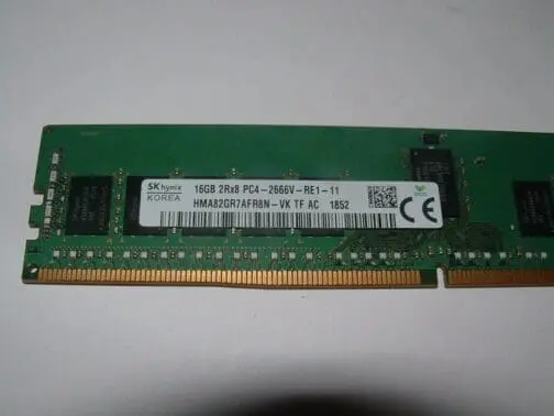 SK HYNIX 16GB 2Rx8 PC4-2666V-RE1-11 HMA82GR7AFR8N-VK SERVER MEMORY - Image 2