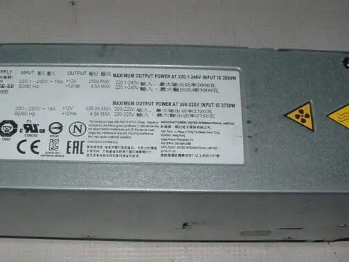 Dell PowerEdge M1000e 2750W 3000W Watt HotSwap Power Supply 08V4DK 8V4DK - Image 4