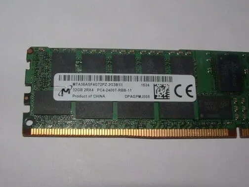 Micron MTA36ASF4G72PZ-2G3B1 32GB PC4-19200 DDR4 2400T 2Rx4 ECC Dimm