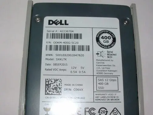 Dell C06VX _ 400GB eMLC SAS SSD 2.5" 12Gbps SSD Drive with Tray _ SanDisk SXKLTK - Image 3