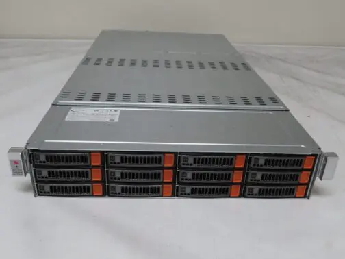 SuperMicro 2U 24x 3.5 Bay 826S-16  2x Gold 6132 2.6Ghz 256GB 2x 1TB SSD 2x 1000w