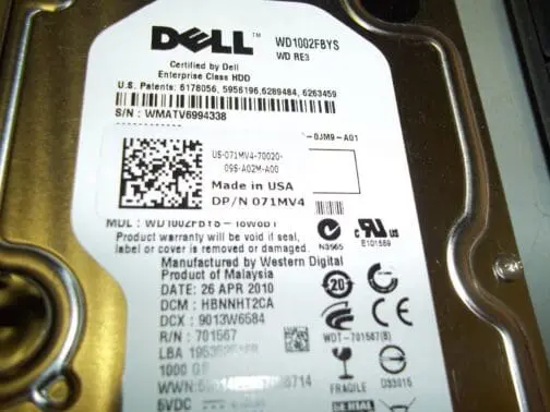 Dell 71MV4 1TB, 7200RPM, SATA with tray - Image 3