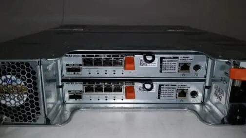 Dell PowerVault MD3200i 2x 770D8 iSCSI controllers 2x 600w power supplies - Image 4