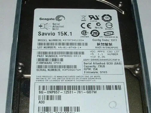 Dell/Seagate 73GB 15K 2.5 SAS DRIVE (ST973451SS) 3GBPS with Tray NP657 - Image 4