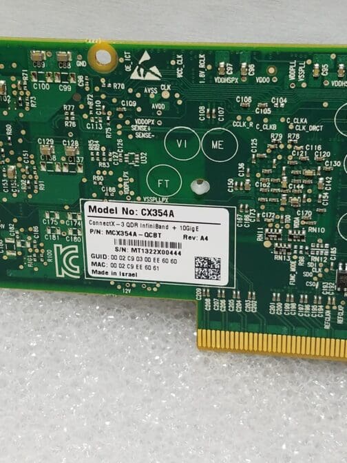 Mellanox ConnectX-3 CX354A VPI Dual QSFP Port Adapter MCX354A-QCBT Half Height - Image 3