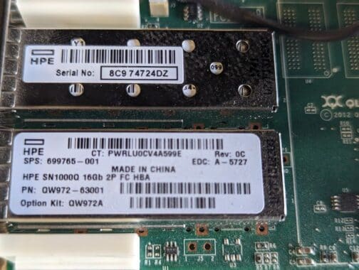 HP QLE2662-HP 16Gb Dual Port HBA QW972-63001 FH w/ SFPs 699765-001 - Image 6