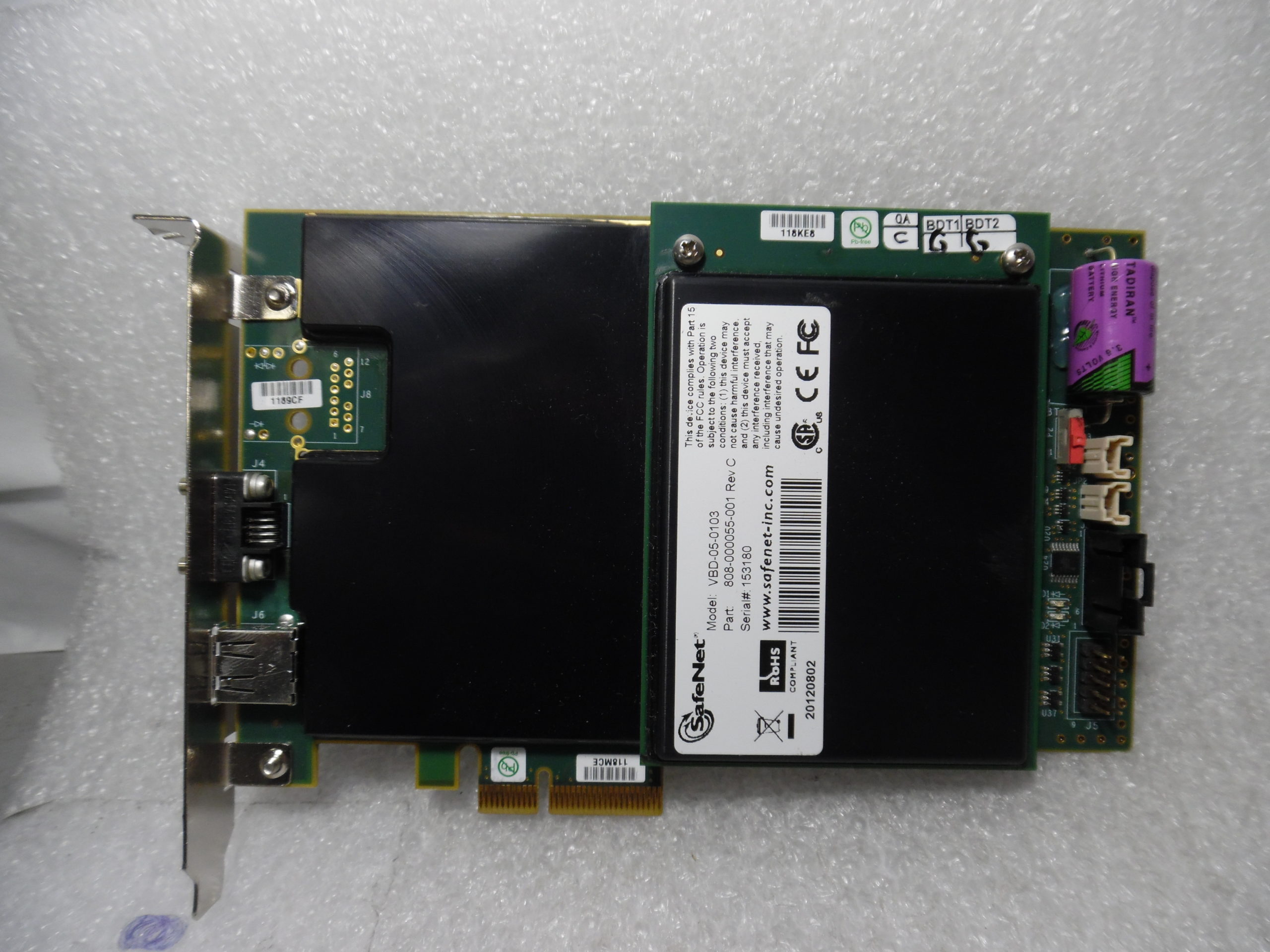 SafeNet 808-000055-001 Rev. C // VBD-05-0103 PCIe HSM Hardware