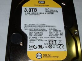 Western Digital Enterprise 3TB SATA III 6Gb/s 7.2K 3.5″ Hard Drive WD WD3000FYYZ