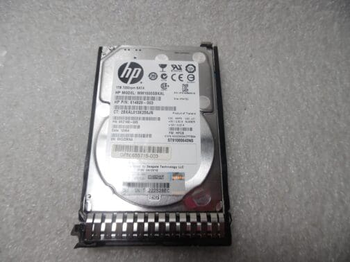 HP 656108 ST91000640NS 1TB 7.2K 6G 2.5'' SATA HDD HARD DRIVE w/ Tray