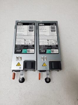 Lot of 2 5RHVV Dell 750W 80+ Platinum EPP Power Supplies for R530/R630/R730