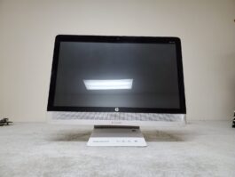 Damaged HP 23″ All-In-One Touchscreen Desktop 23-0014 2.9GHz Dual Core/ 8GB RAM/ 480gb SSD/ No Power Supply