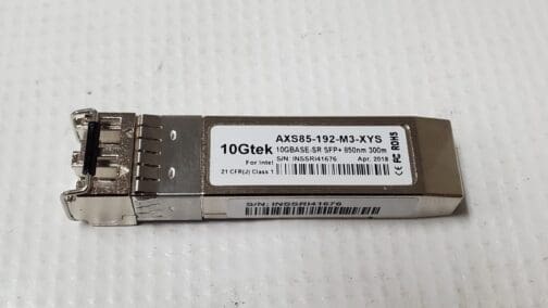 10Gb SFP+ Transceiver for Intel AXS85-192-M3-XYS