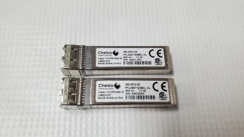 Lot of 2 Chelsio 260-0012-00 10Gb SFP Transceivers FTLX8571D3BCL-CL