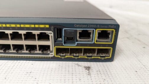 Cisco Catalyst 2960-S Series PoE+ 24-Port Network Switch WS-C2960S-24PS-L - Image 3