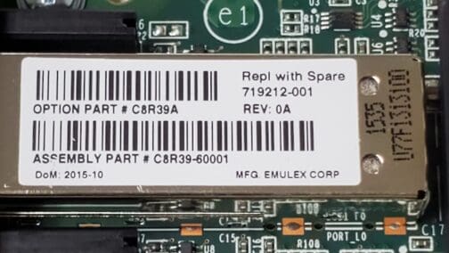 HP 719212-001 C8R39A SN1100E 16GB 2-Port FC Half Height HBA 2x SFPs - Image 4