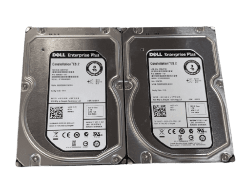 LOT OF 2 Dell 3TB 6H6FG Constellation ES.2 Enterprise Plus ST33000650SS SAS HDD