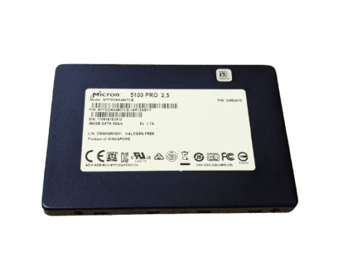 Micron 5100 PRO 480GB SATA 6Gbps MTFDDAK480TCB