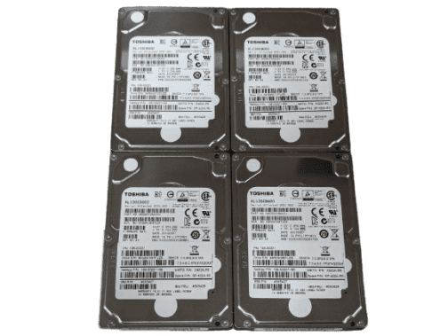 LOT OF 4 Toshiba 600GB SAS 2.5" 6Gbps HDD 512 Format NetApp 108-00221 AL13SEB600