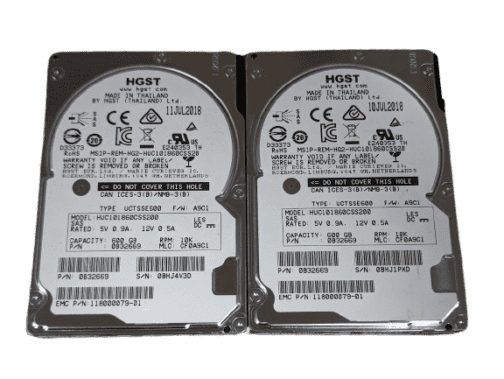 LOT OF 2 HGST 600GB 10K 2.5" SAS 12Gb/s Enterprise HDD HUC101860CSS200 Open Box