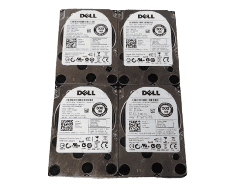 LOT OF 4 Dell CWHNN 300GB 10K 2.5" SAS Enterprise Server Hard Drive WD3001BKHG