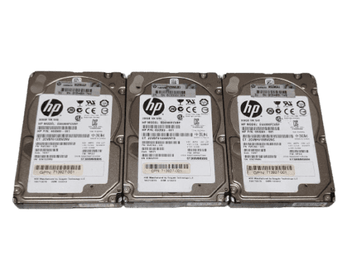 LOT OF 3 HP 300GB 2.5" SAS 6Gb/s 10k Hard Disk Drive 693569-001 EG0300FCVBF