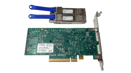 HP 544+QSFP 2 Port 10Gb/40Gb SFP Adapter 764616-001 764736-001 FH Bracket w/SFPs - Image 2