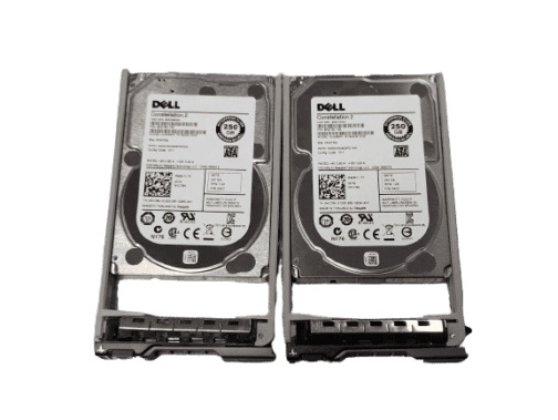 LOT OF 2 Dell 250GB HC79N 2.5" SATA Enterprise Hard Drive ST9250610NS With Tray