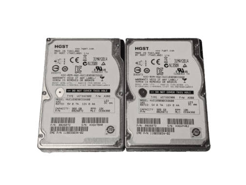 LOT OF 2 HGST 900GB 10K 0B26072 2.5" SAS Hard Drive 512 Format HUC109090CSS600