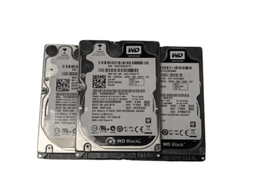 LOT OF 5 WD 500GB N3VVG 2.5" SATA Laptop Hard Drive WD5000BPKT-75PK4T0