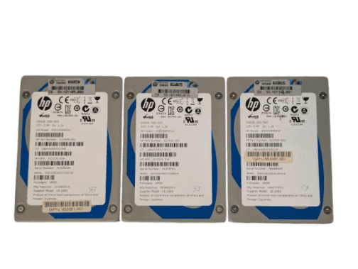 LOT OF 3 HP 200GB 2.5" SAS Server Solid State Drive EO0200FBRVV