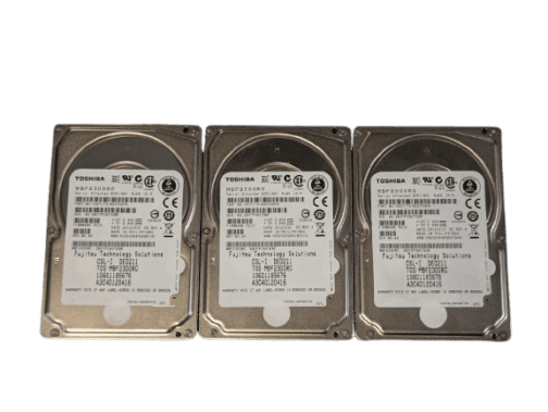 LOT OF 3 Toshiba 300GB MBF2300RC 2.5" SAS Server Hard Drive