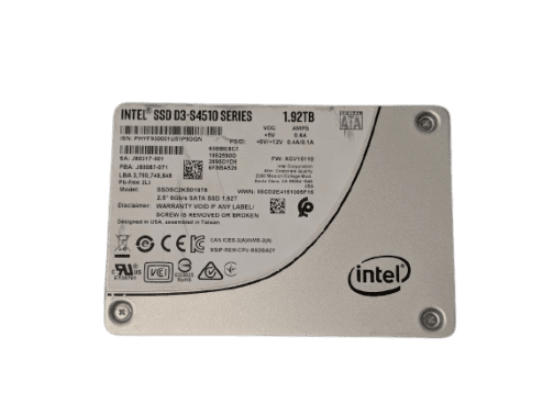 Intel 1.92TB 2.5" 6Gb/s SSD D3-S4510 Series SSDSC2KB019T8