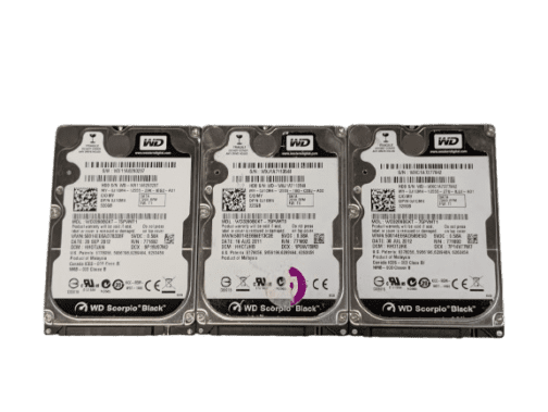 LOT OF 3 Western Digital Scorpio Black / Dell 320GB J1CM4 SATA 3Gb/s Laptop HDD