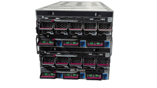 HP SYNERGY 12000 BLADE CHASSIS 4x MODULE | 6x PSU | 10x FANS | NO BLADES - Image 2