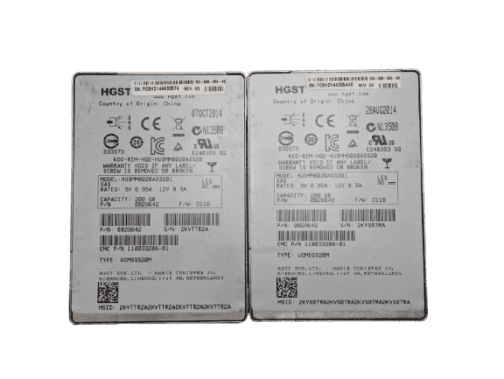 LOT OF 2 HGST 200GB 0B29642 12Gb/s SAS Server Solid State Drive HUSMM8020ASS201