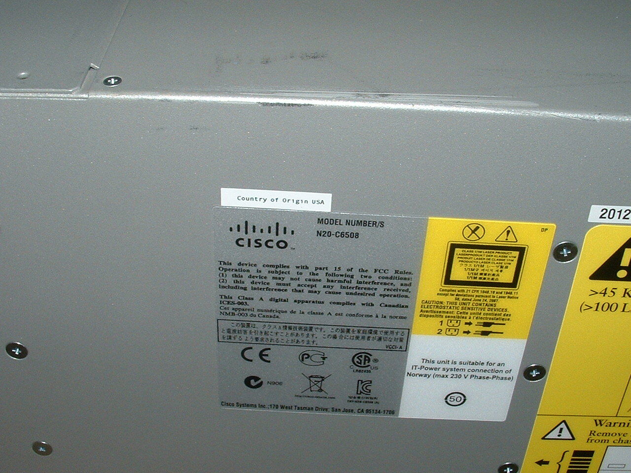 Cisco UCS 5108 Server with 8x B200 M3 Blades 16x E5-2660 2.2Ghz