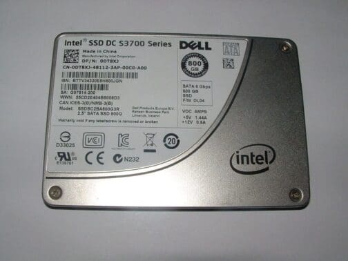 DT8XJ DELL 800GB 6G SATA 2.5" SFF SSD SOLID STATE DRIVE SSDSC2BA800G3R - Image 2