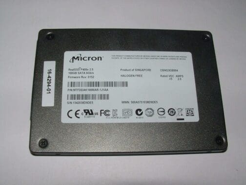 Micron RealSSD P400e 2.5 100GB SATA 6Gb/s MTFDDAK100MAR-1J1AA Solid State Drive