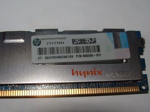 HP/Hynix 64x 8GB PC3-10600R 2Rx4 DDR3-1333 240-Pin Server Memory 500205-071 - Image 3