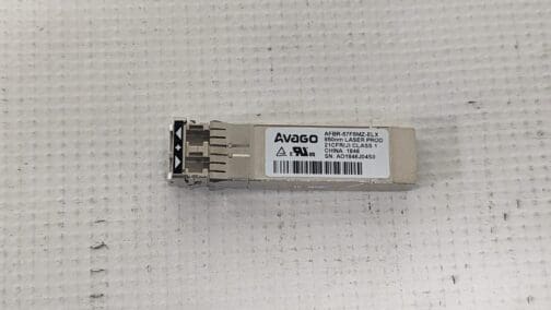 Lot of 2 Avago 16Gb 850nm SFP+ AFBR-57F5MZ-ELX 16GFC Multirate Transceiver 16Gbe